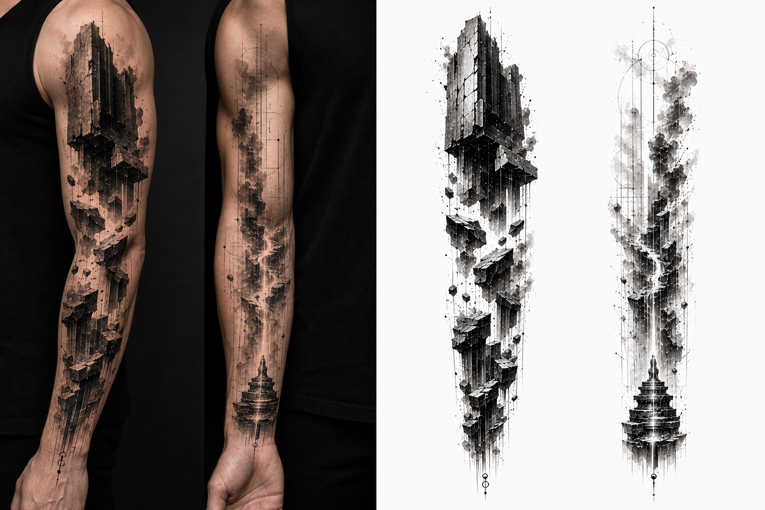 Silent Reservoir tattoo model preview